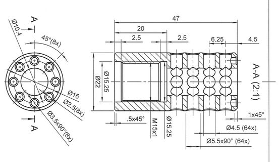 CNC-Drehen Zeichnung